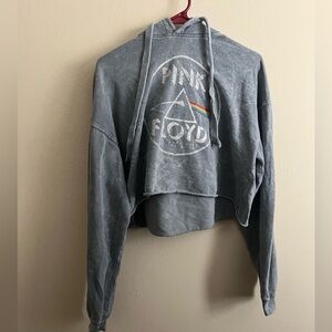 Pink Floyd Dark Side of the Moon Cropped Hoodie